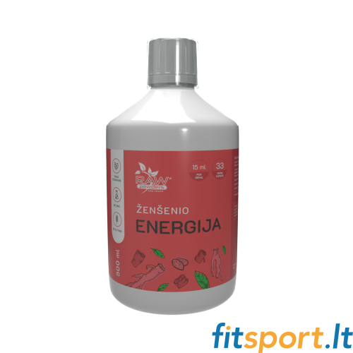 Raw Powders Ginseng Energy 500 ml. (veselības un enerģijas uzturēšanai) 